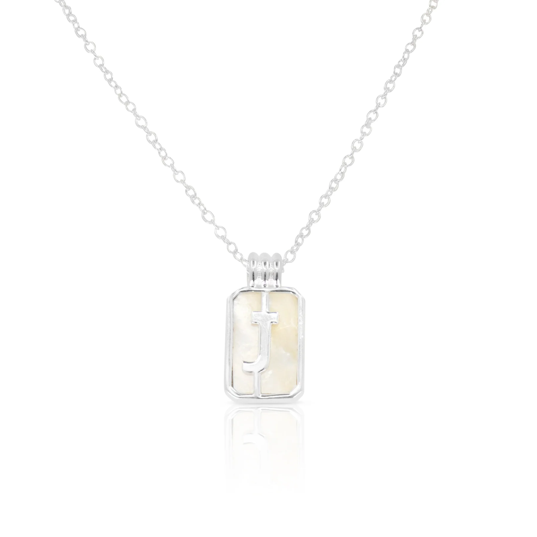 Initial A to Z Silver Necklace - Image 13