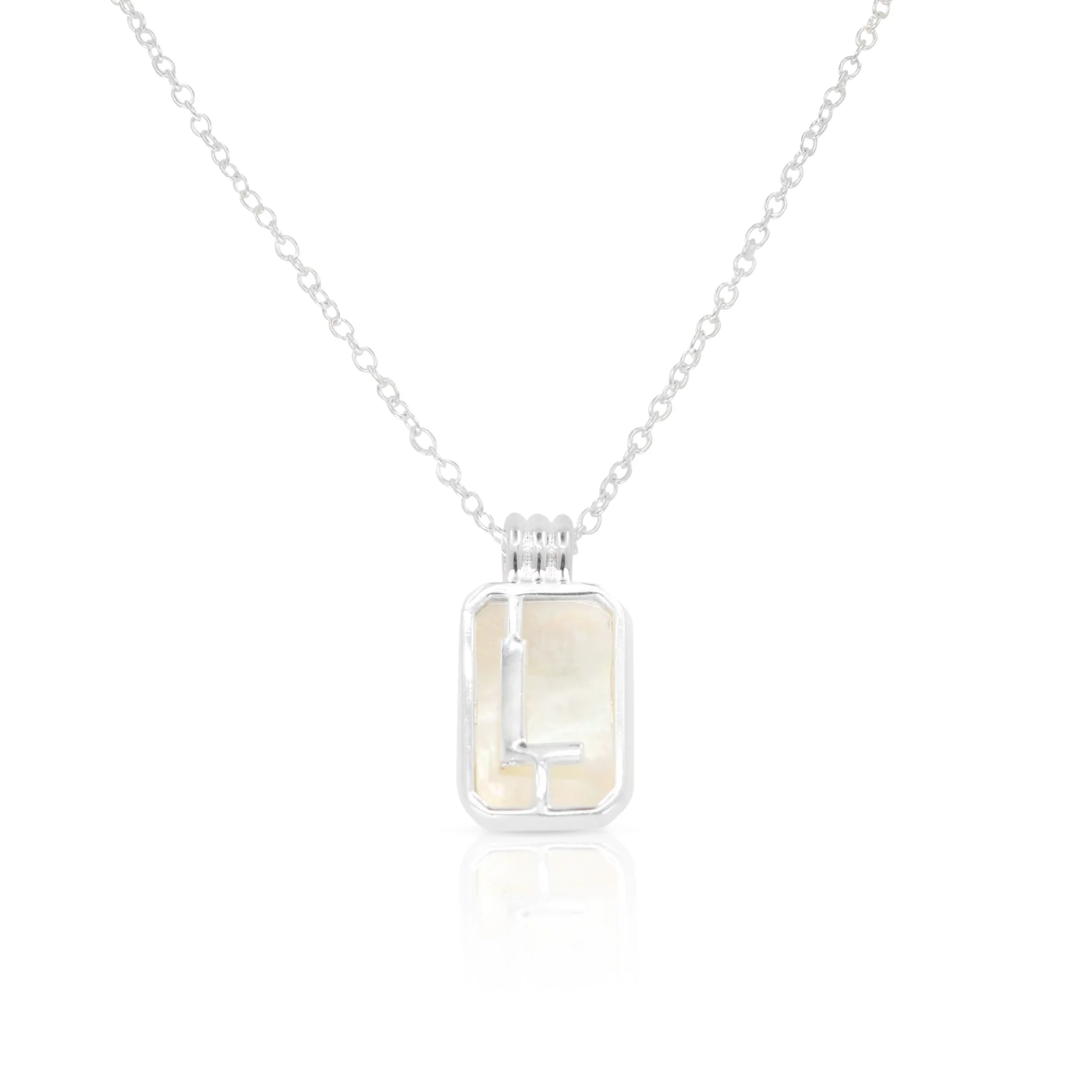 Initial A to Z Silver Necklace - Image 15