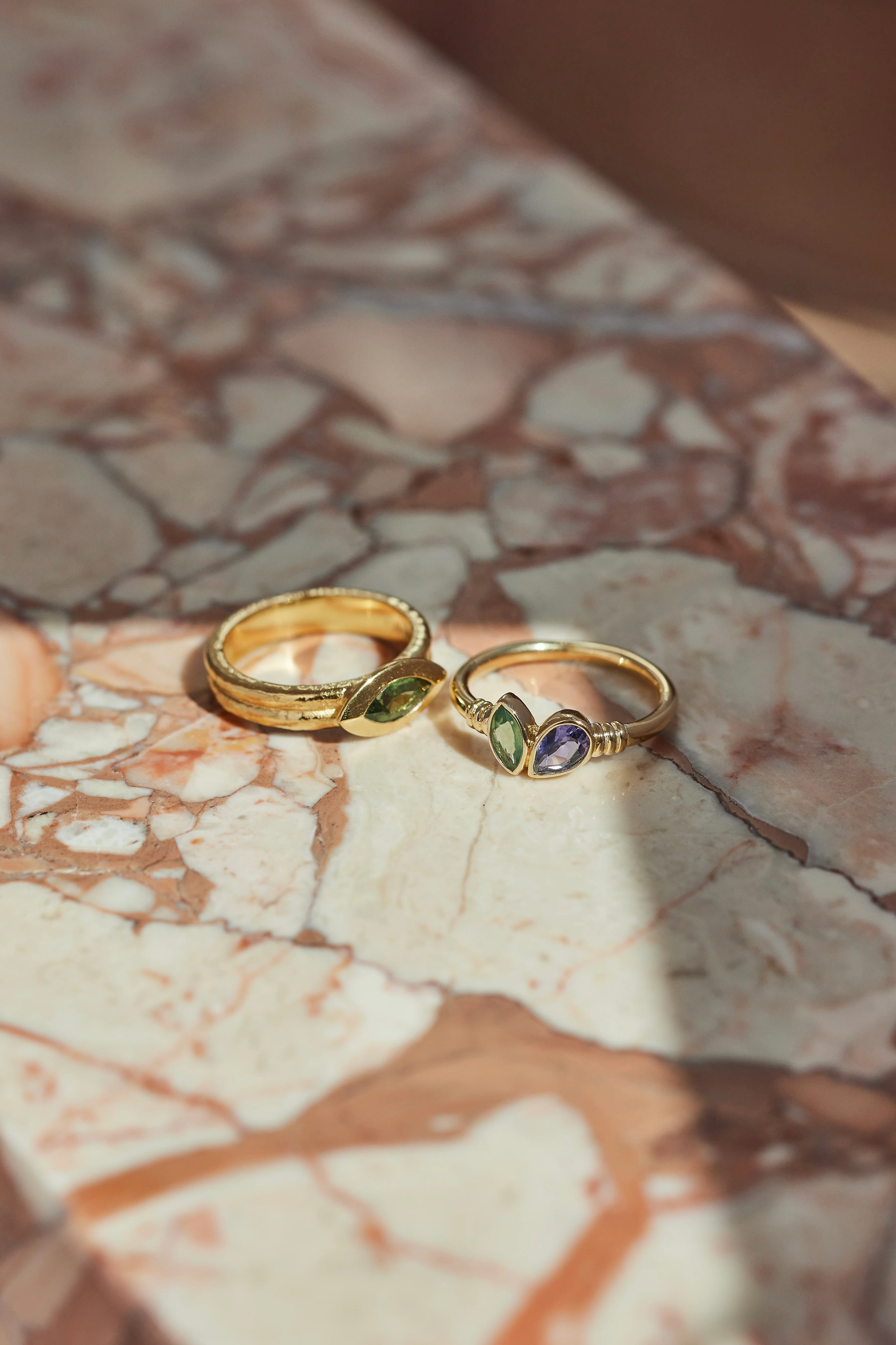 Amara Marquise Apatite Gold Ring - Image 4