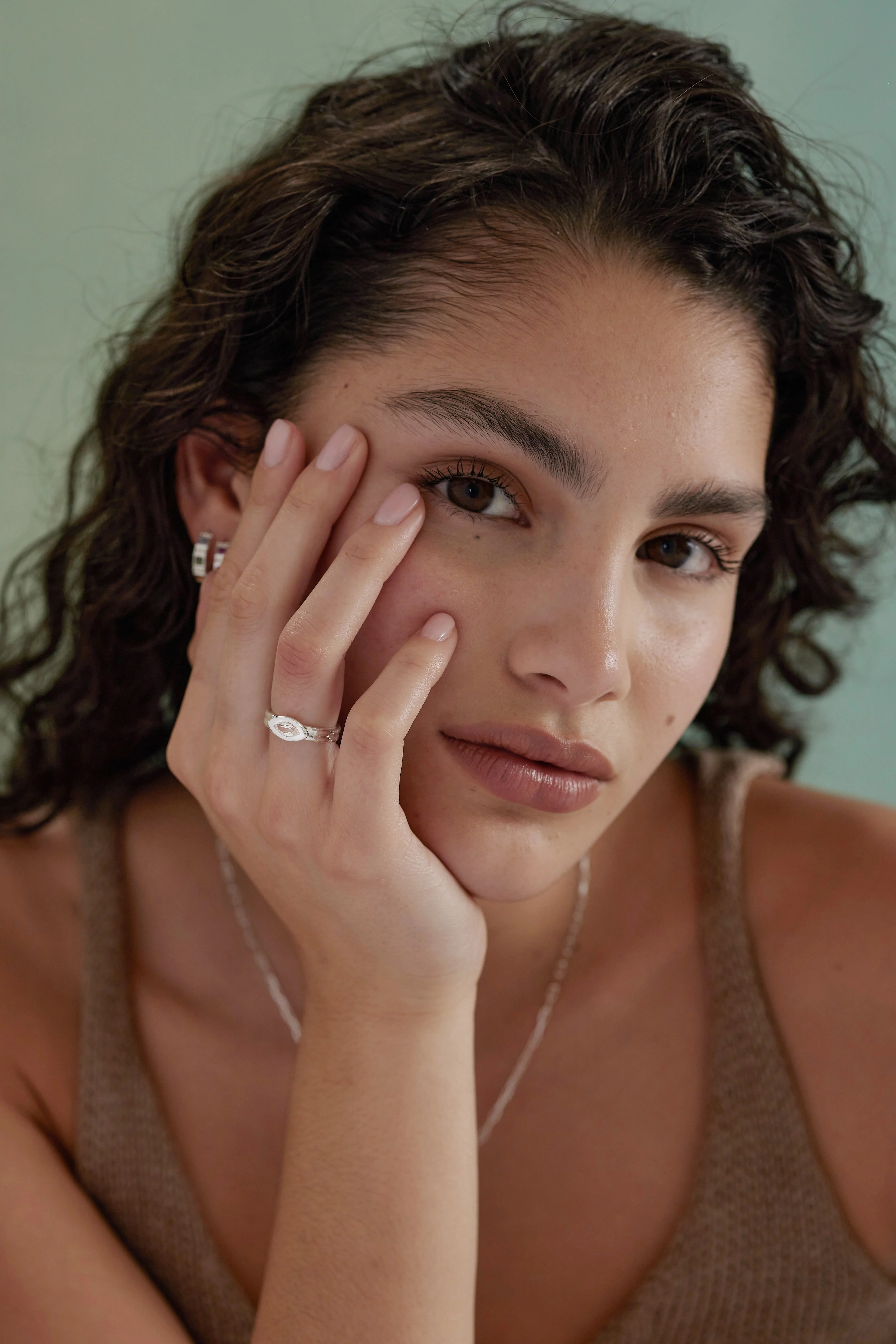 Amara Marquise Topaz Silver Ring - Image 3