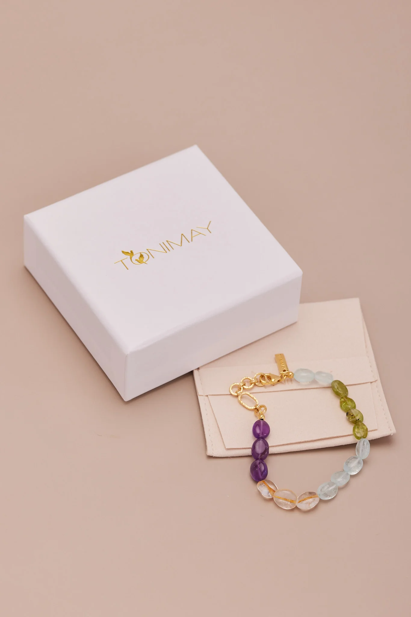 Carnival Beaded Gold Bracelet - Image 5